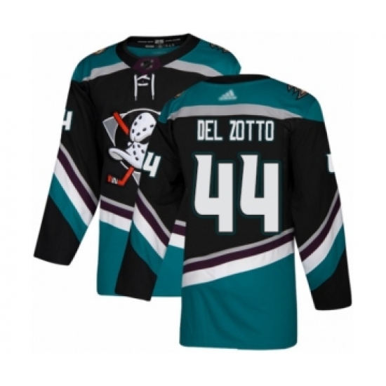 Youth Anaheim Ducks #44 Michael Del Zotto Authentic Black Teal Alternate Hockey Jersey - Ujersey