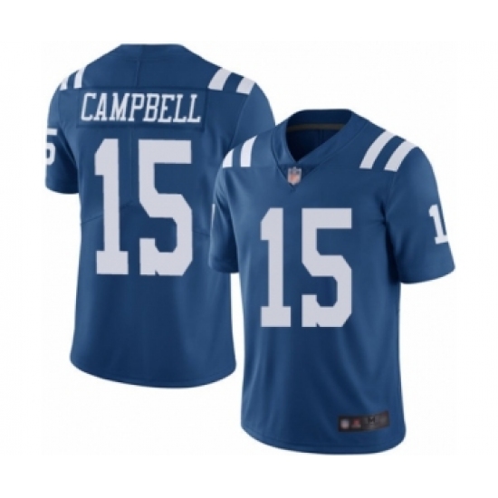 Men's Indianapolis Colts #15 Parris Campbell Limited Royal Blue Rush Vapor Untouchable Football Jersey - Ujersey