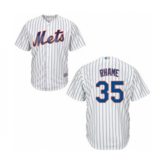 Youth New York Mets #35 Jacob Rhame Authentic White Home Cool Base Baseball Player Jersey - Ujersey