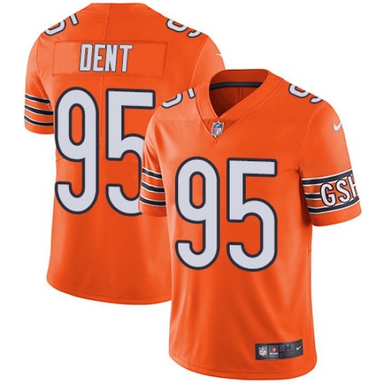 Youth Nike Chicago Bears #95 Richard Dent Limited Orange Rush Vapor Untouchable NFL Jersey - Ujersey