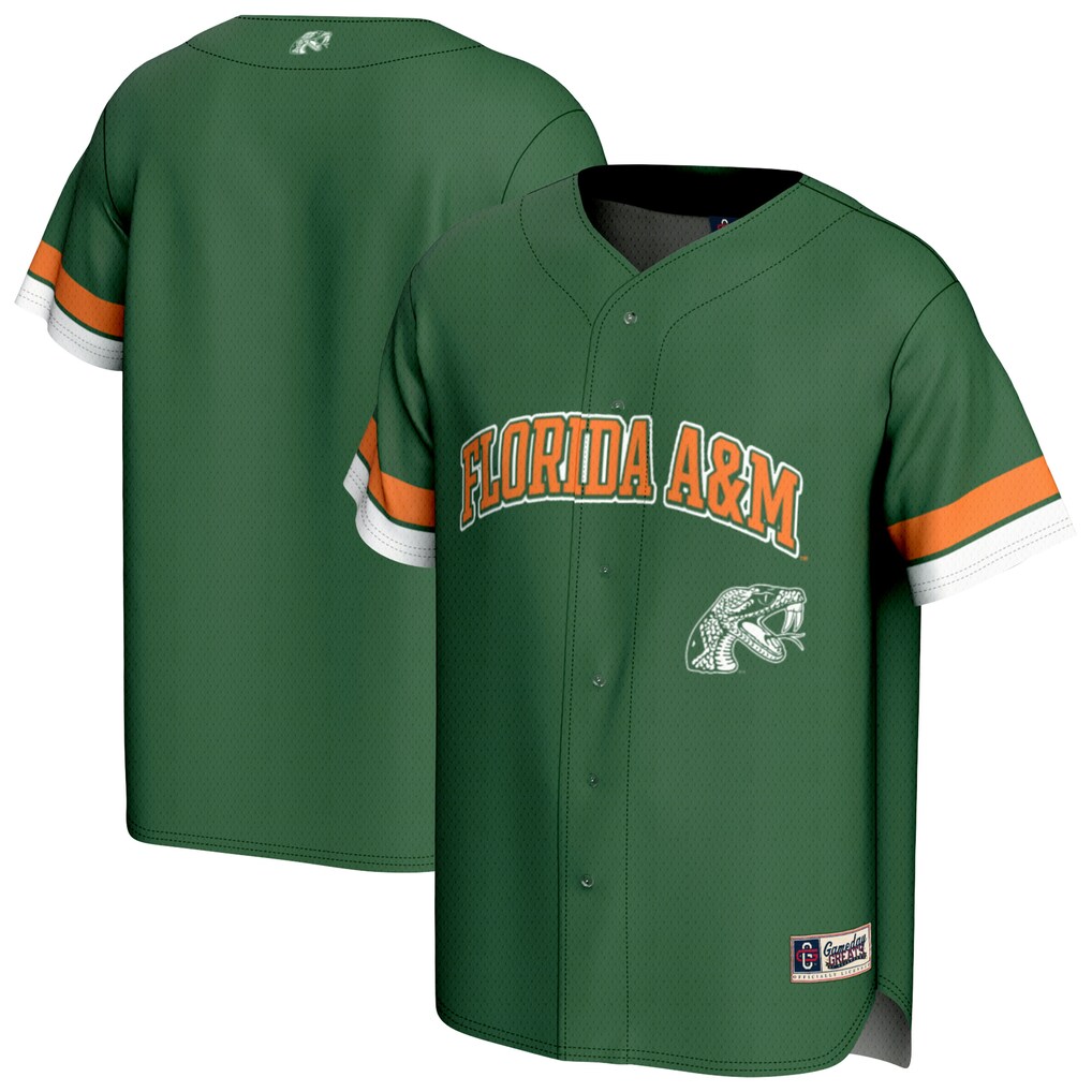 Unisex GameDay Greats Green Florida A&M Rattlers Spirit Baseball Jersey - Ujersey