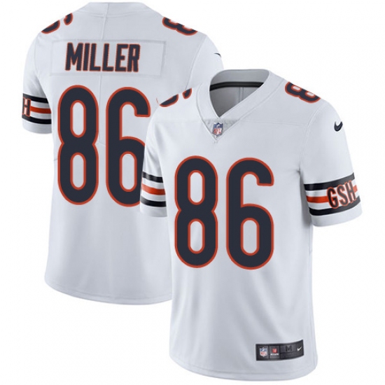 Youth Nike Chicago Bears #86 Zach Miller White Vapor Untouchable Limited Player NFL Jersey - Ujersey