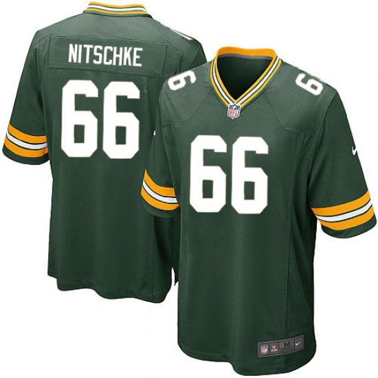 Men's Nike Green Bay Packers #66 Ray Nitschke Game Green Team Color NFL Jersey - Ujersey