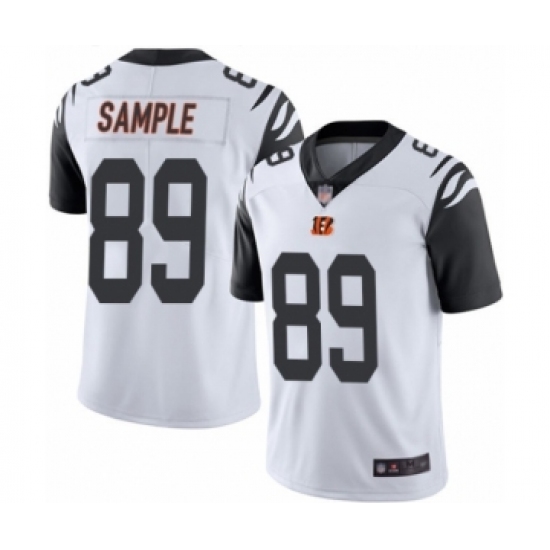 Men's Cincinnati Bengals #89 Drew Sample Limited White Rush Vapor Untouchable Football Jersey - Ujersey