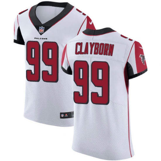 Men's Nike Atlanta Falcons #99 Adrian Clayborn White Vapor Untouchable Elite Player NFL Jersey - Ujersey