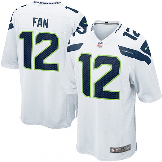 Men's Nike Seattle Seahawks 12th Fan Game White NFL Jersey - Ujersey