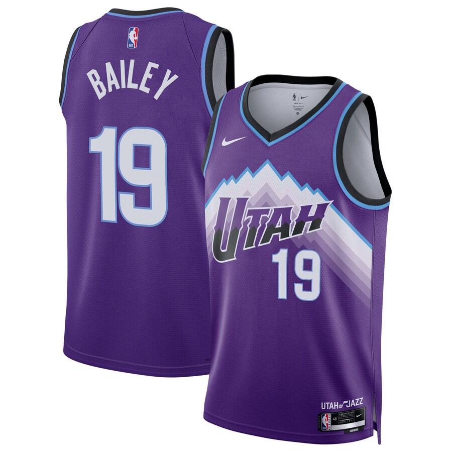 Unisex Utah Jazz Ace Bailey Nike Purple Swingman Jersey - Icon Edition - Ujersey NHL