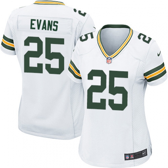 Women's Nike Green Bay Packers #25 Marwin Evans Game White NFL Jersey - Ujersey