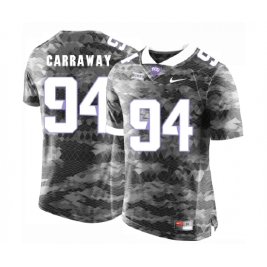 TCU Horned Frogs 94 Josh Carraway Gray College Football Limited Jersey - Ujersey