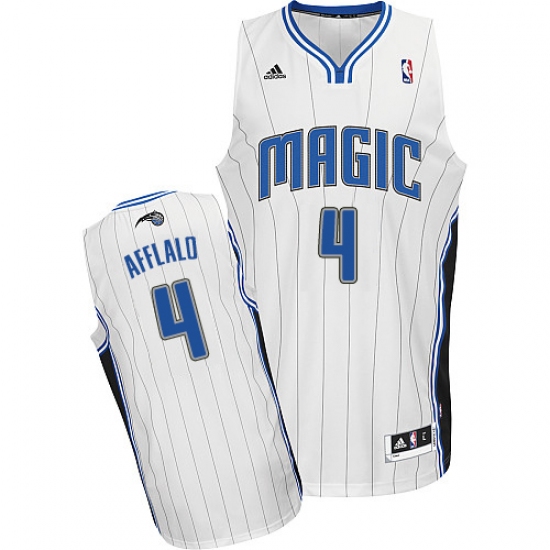 Men's Adidas Orlando Magic #4 Arron Afflalo Swingman White Home NBA Jersey - Ujersey