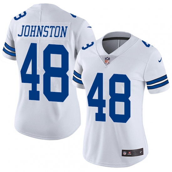Women's Nike Dallas Cowboys #48 Daryl Johnston White Vapor Untouchable Limited Player NFL Jersey - Ujersey