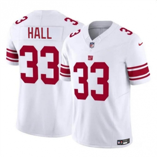 Men's New York Giants #33 Hassan Hall White 2023 F.U.S.E. Vapor Untouchable Limited Football Stitched Jersey - Ujersey