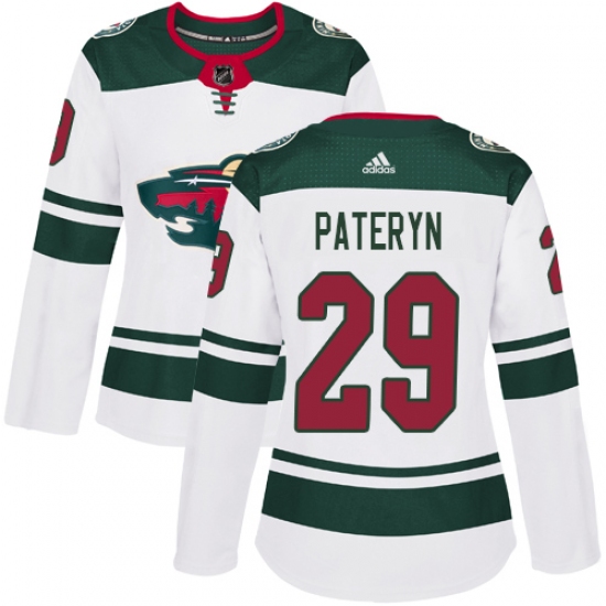 Women's Adidas Minnesota Wild #29 Greg Pateryn Authentic White Away NHL Jersey - Ujersey