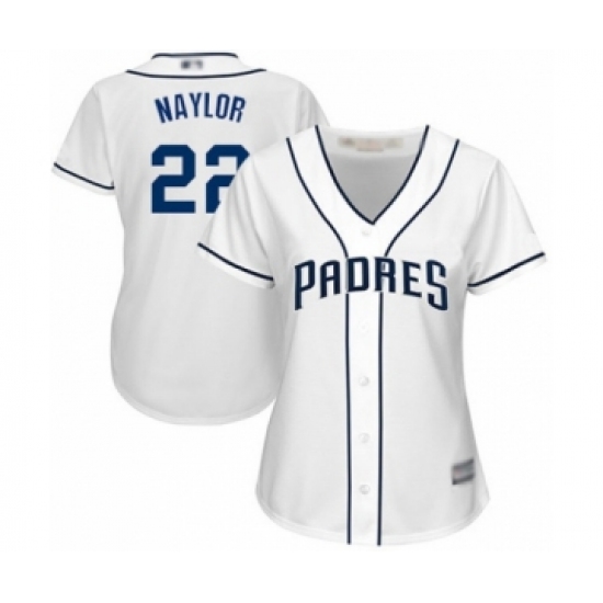 Women's San Diego Padres #22 Josh Naylor Authentic White Home Cool Base Baseball Player Jersey - Ujersey