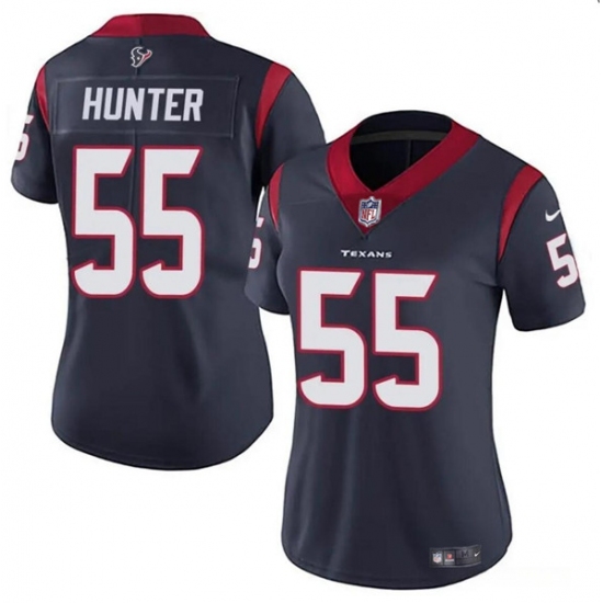 Women's Houston Texans #55 Danielle Hunter Navy Vapor Untouchable Limited Stitched Jersey - Ujersey