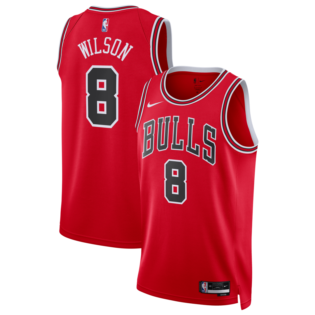 Unisex Chicago Bulls Caleb Wilson Nike Red 2026 NBA Draft Swingman Jersey - Icon Edition - Ujersey