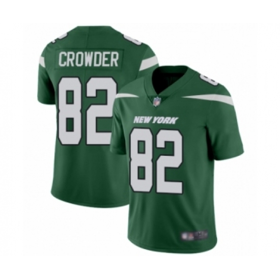 Men's New York Jets #82 Jamison Crowder Green Team Color Vapor Untouchable Limited Player Football Jersey - Ujersey