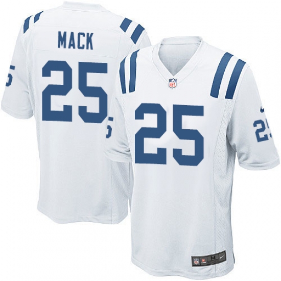 Men's Nike Indianapolis Colts #25 Marlon Mack Game White NFL Jersey - Ujersey