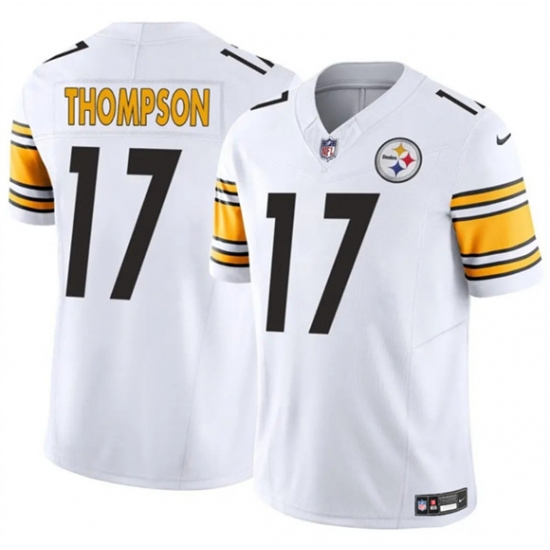 Men's Pittsburgh Steelers #17 Skylar Thompson White 2025 F.U.S.E. Vapor Limited Football Stitched Jersey - Ujersey
