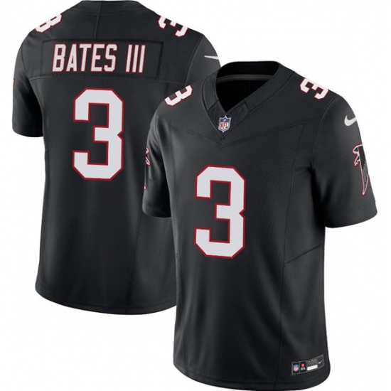Men's Atlanta Falcons #3 Jessie Bates lll Black 2025 Draft F.U.S.E. Vapor Untouchable Limited Football Stitched Jersey - Ujersey