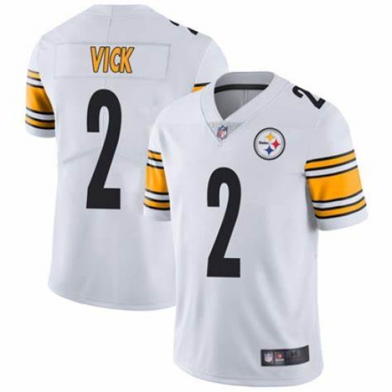 Men's Pittsburgh Steelers #2 Michael Vick White Nike Draft Vapor Limited Jersey - Ujersey