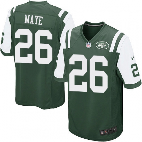 Men's Nike New York Jets #26 Marcus Maye Game Green Team Color NFL Jersey - Ujersey