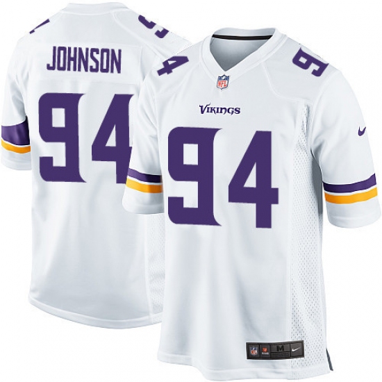 Men's Nike Minnesota Vikings #94 Jaleel Johnson Game White NFL Jersey - Ujersey