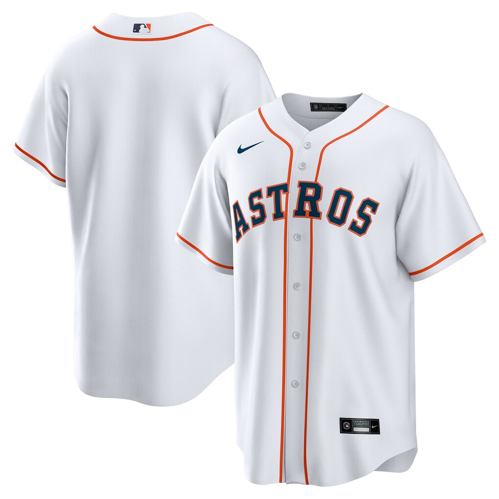 Men's Houston Astros Nike White Home Big & Tall Replica Jersey - Ujersey