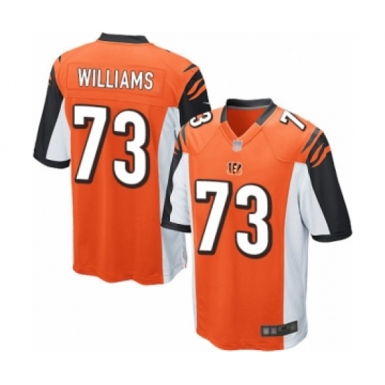 Men's Cincinnati Bengals #73 Jonah Williams Game Orange Alternate Football Jersey - Ujersey