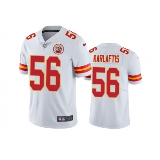Men's Kansas City Chiefs #56 George Karlaftis White Vapor Untouchable Limited Stitched Football Jersey - Ujersey