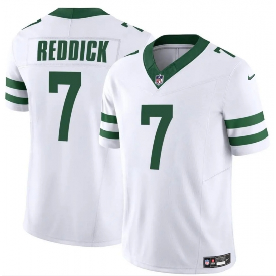 Men's New York Jets #7 Haason Reddick White 2024 F.U.S.E. Vapor Limited Football Stitched Jersey - Ujersey