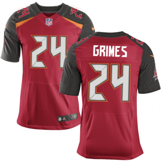 Men's Nike Tampa Bay Buccaneers #24 Brent Grimes Elite Red Team Color NFL Jersey - Ujersey