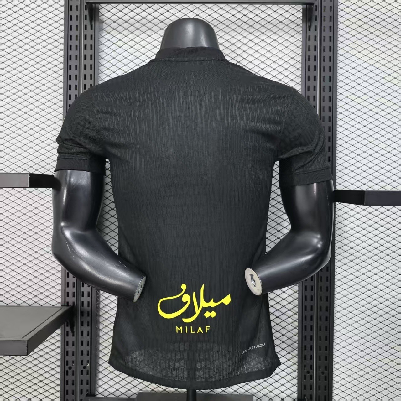Al-Ittihad Jeddah's black football jersey 2025/2026 - U-jersey