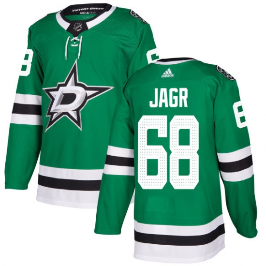 Youth Adidas Dallas Stars #68 Jaromir Jagr Authentic Green Home NHL Jersey - Ujersey