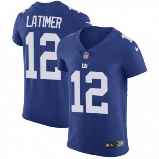 Men's Nike New York Giants #12 Cody Latimer Royal Blue Team Color Vapor Untouchable Elite Player NFL Jersey - Ujersey