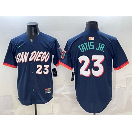 Men's San Diego Padres #23 Fernando Tatis Jr. Obsidian 2026 City Connect Limited Stitched Baseball Jersey - Ujersey