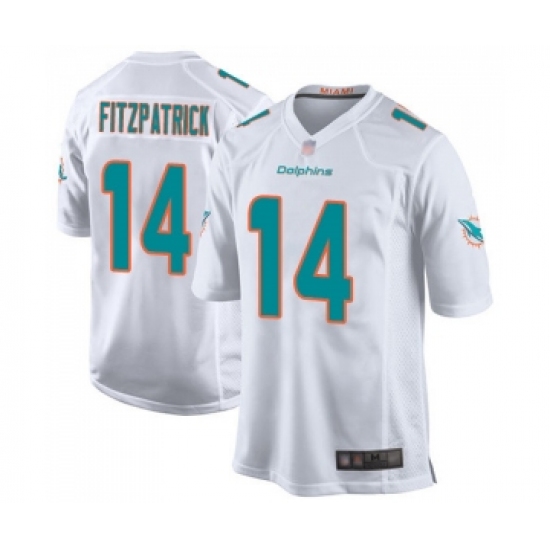 Men's Miami Dolphins #14 Ryan Fitzpatrick Game White Football Jersey - Ujersey