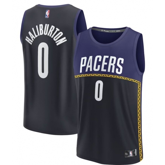 Men's Indiana Pacers #0 Tyrese Haliburton Break 2022-23 Fanatics Branded Jersey - Ujersey
