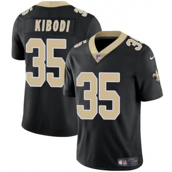 Men's New Orleans Saints #35 Jacob Kibodi Black Vapor Limited Stitched Football Jersey - Ujersey