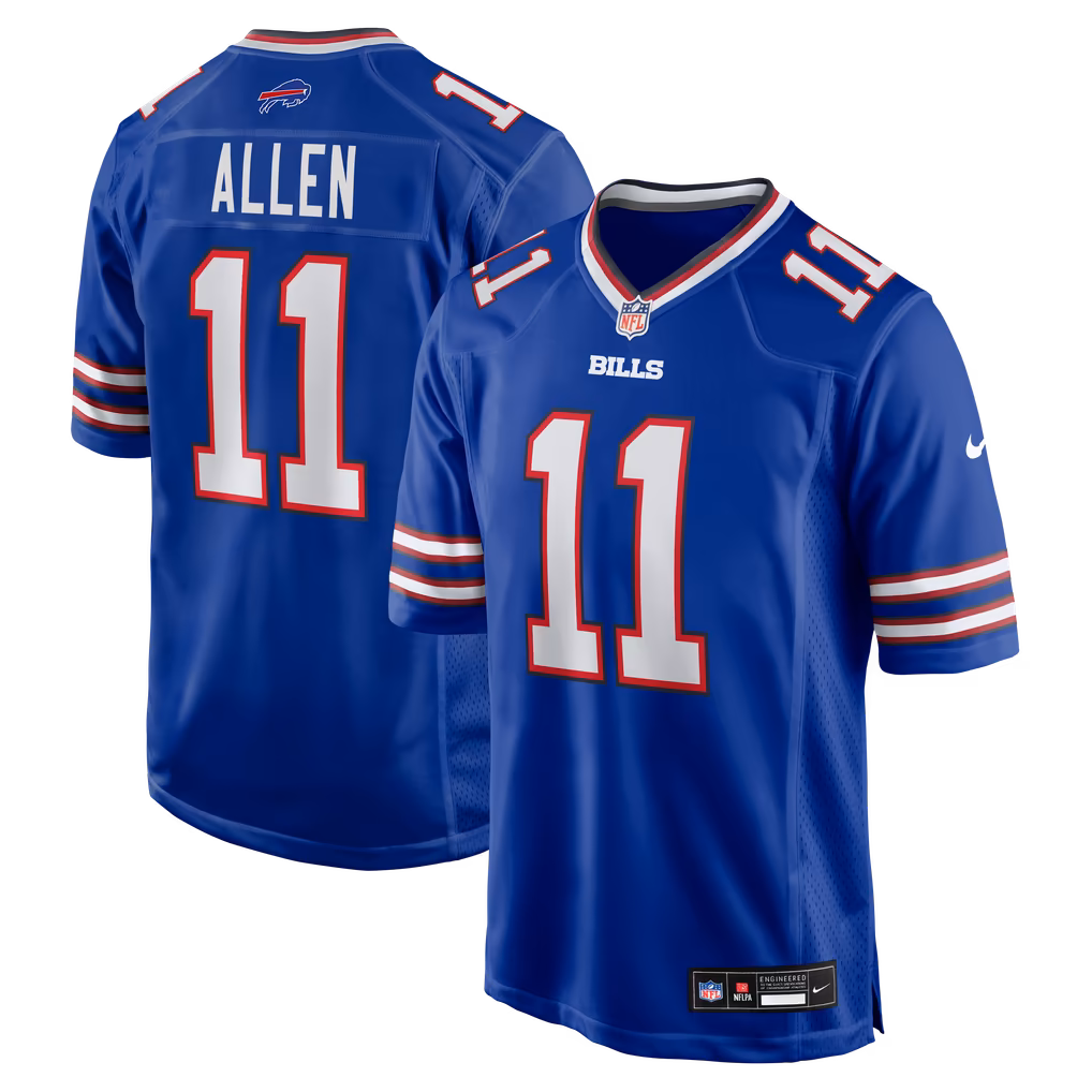 Men's Buffalo Bills Kyle Allen Nike Royal Team Game Jersey - U-jersey