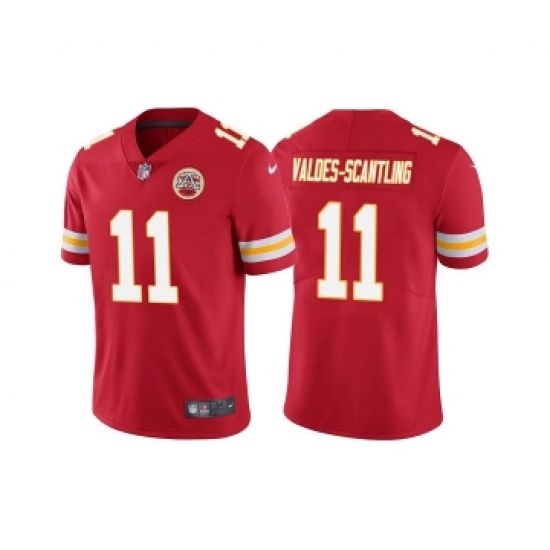 Men's Kansas City Chiefs #11 Marquez Valdes-Scantling Red Vapor Untouchable Limited Stitched Football Jersey - Ujersey