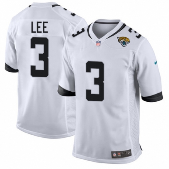 Men's Nike Jacksonville Jaguars #3 Tanner Lee Game White NFL Jersey - Ujersey