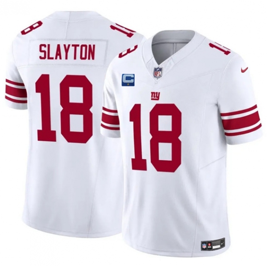 Men's New York Giants #18 Darius Slayton White 2025 F.U.S.E. With 1-Star C Vapor Untouchable Limited Football Stitched Jersey