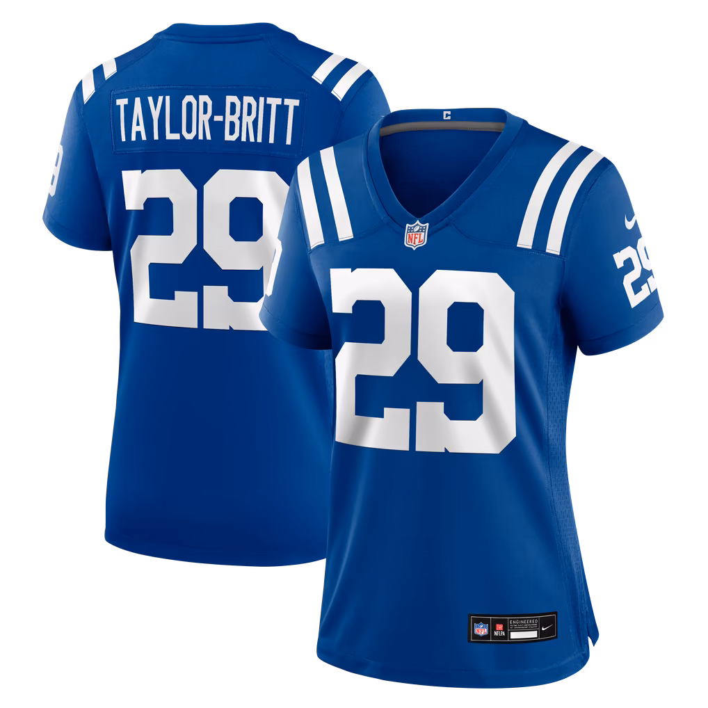 Women's Indianapolis Colts Cam Taylor-Britt Nike Royal Team Game Jersey - SUjersey01