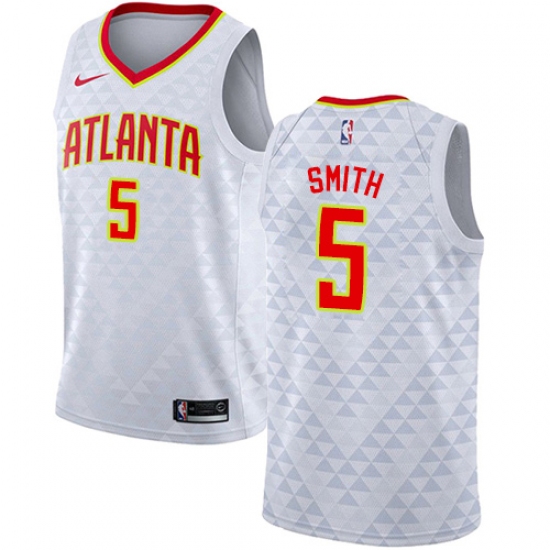 Women's Nike Atlanta Hawks #5 Josh Smith Swingman White NBA Jersey - Association Edition - Ujersey