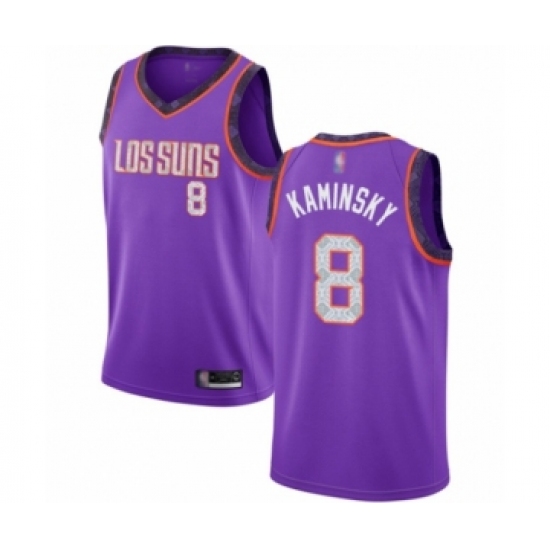 Men's Phoenix Suns #8 Frank Kaminsky Authentic Purple Basketball Jersey - 2018-19 City Edition - Ujersey