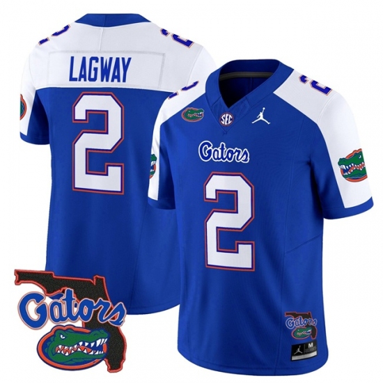 Men's Florida Gators #2 DJ Lagway Royal Alternate 2024 F.U.S.E. Florida Vapor Limited Stitched Football Jersey - Ujersey