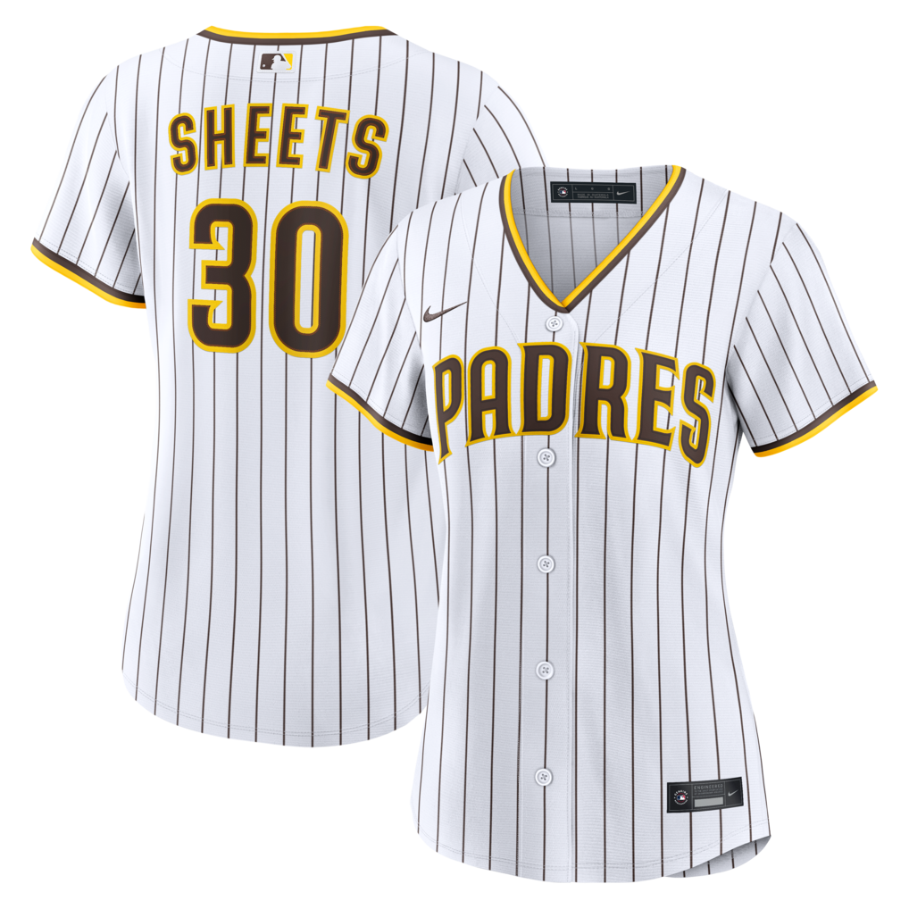 Women's San Diego Padres Gavin Sheets Nike White Home Replica Jersey - Ujersey