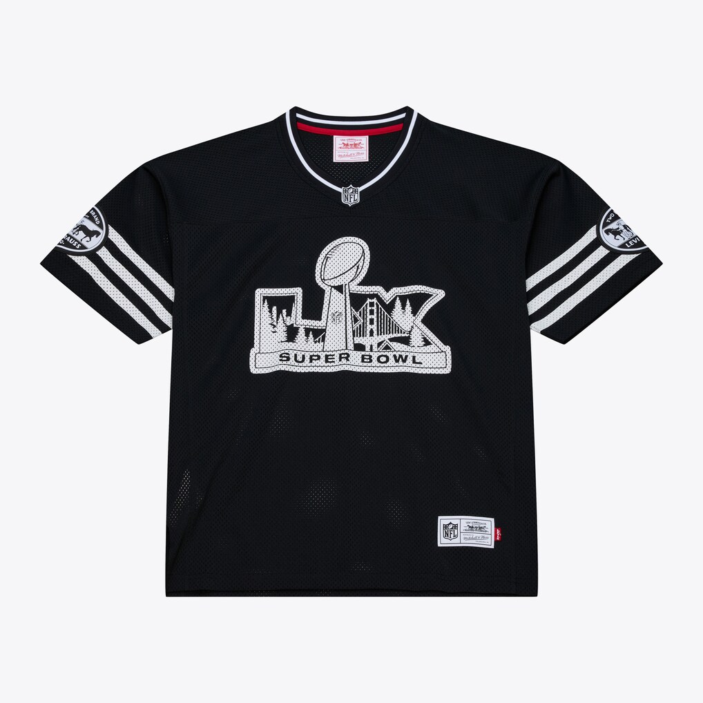Unisex Super Bowl LX Mitchell & Ness x Levi's Black Legacy Jersey - SUjersey01