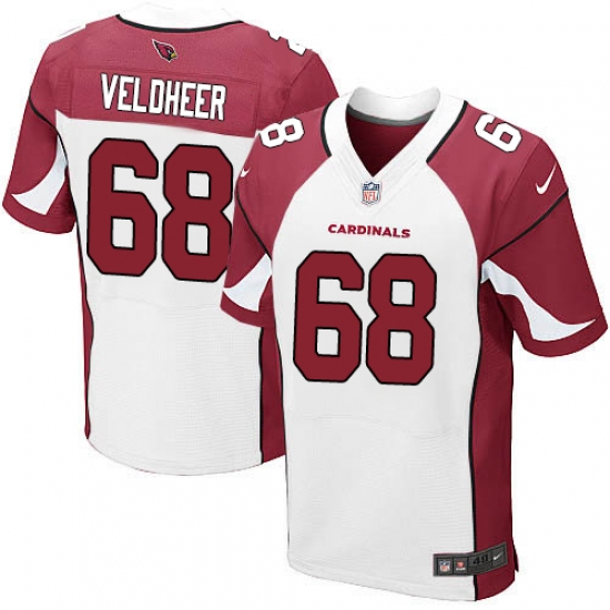 Men's Nike Arizona Cardinals #68 Jared Veldheer Elite White NFL Jersey - Ujersey